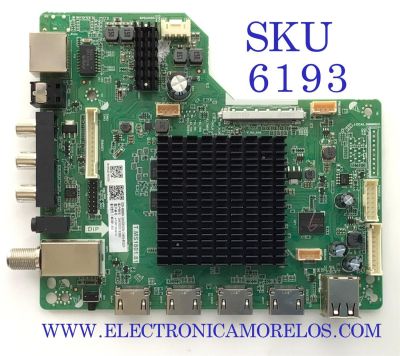 MAIN PARA TV ONN ROKU TV / NUMERO DE PARTE 260102018280 / T.MS1801.81 / 4100180910 / A21138-HK / MODELO 100012586 MODELO 55''